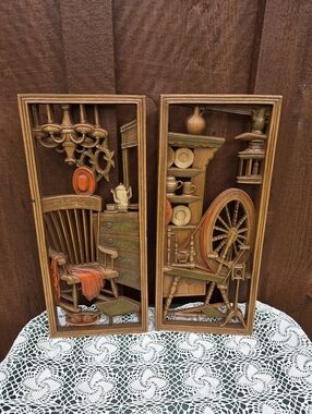 1960s Burwood Resin Wall Hangings